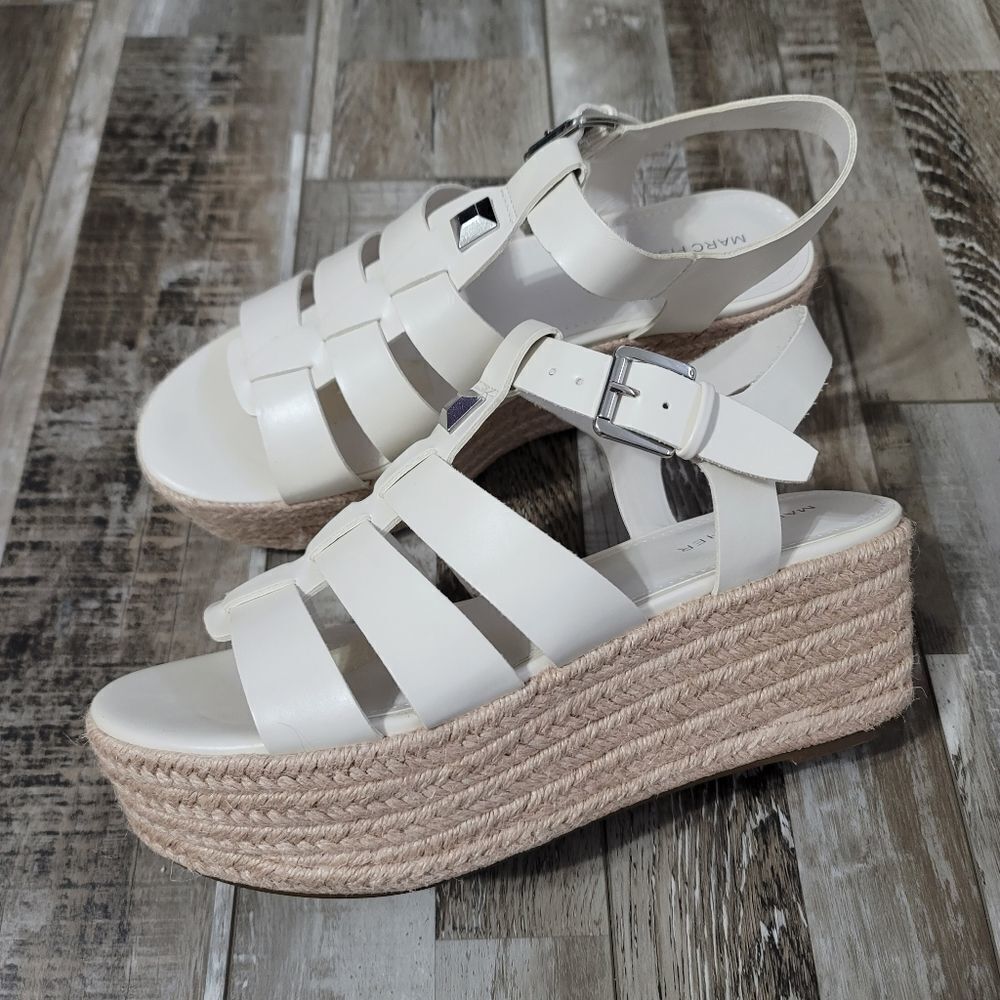 Marc Fisher Jenila Espadrille sandals Ivory size 9.5